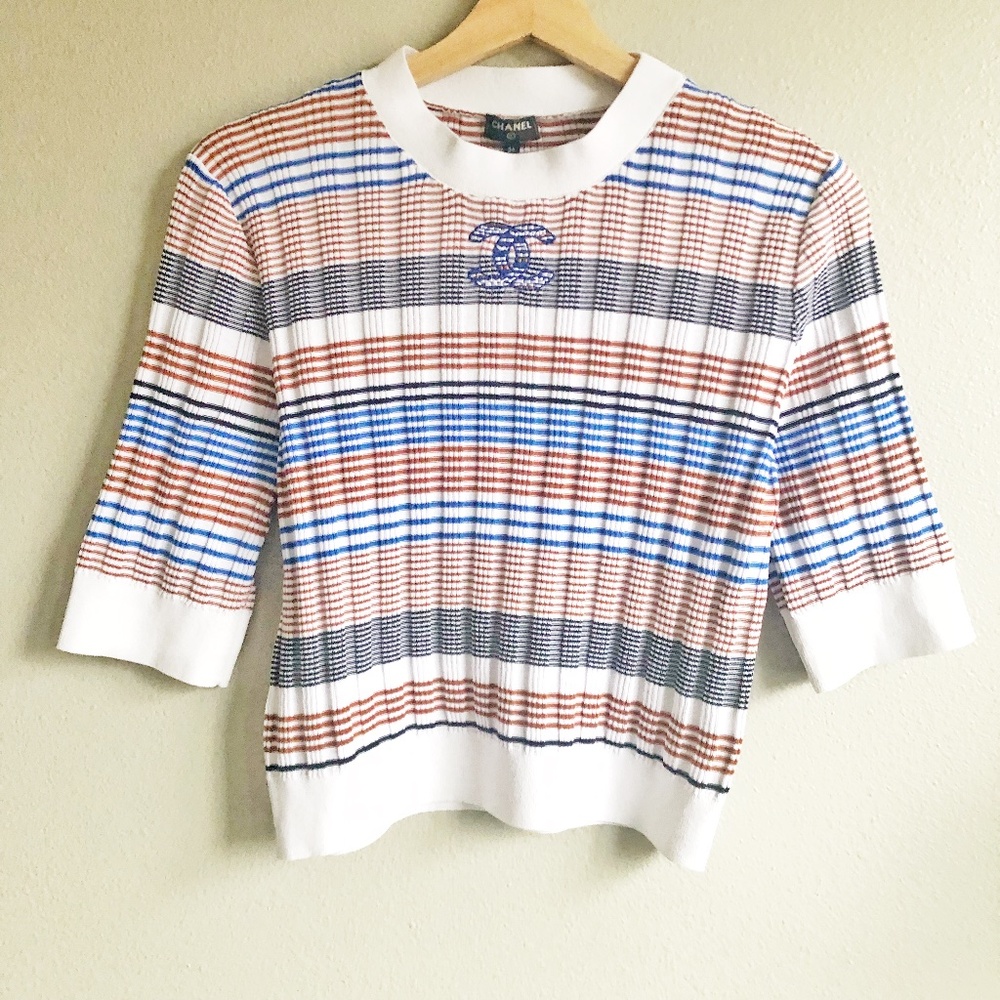 Chanel CC cropped top 21C FR36/S/XS